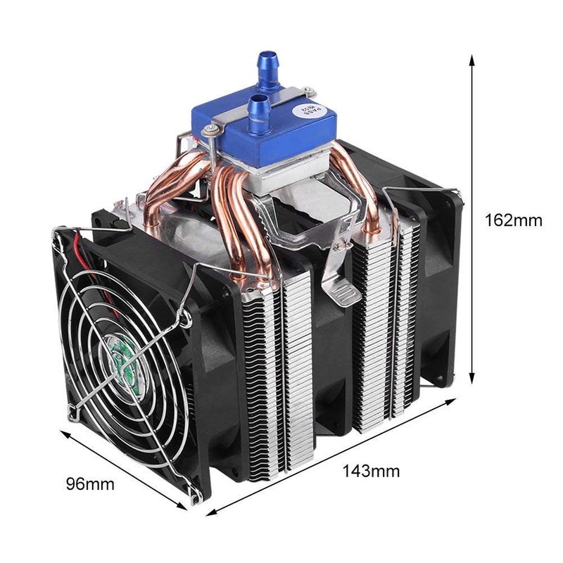 Hilitand DC 12V Thermoelectric Cooler Peltier System Semiconductor Refrigeration Water Chiller Cooling Device for Fish (180W for 40L) - Image 3